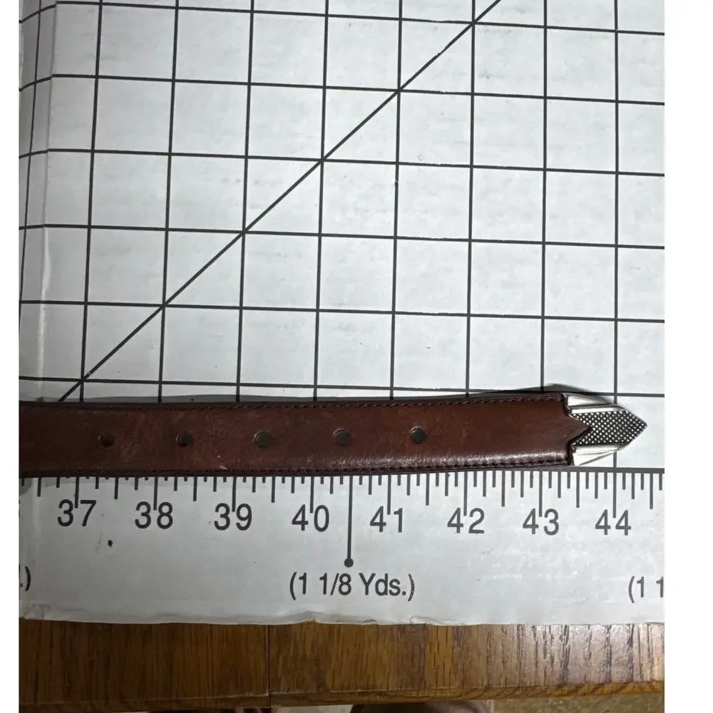 Vintage Brown Leather Silver Golf Club Embellished 1